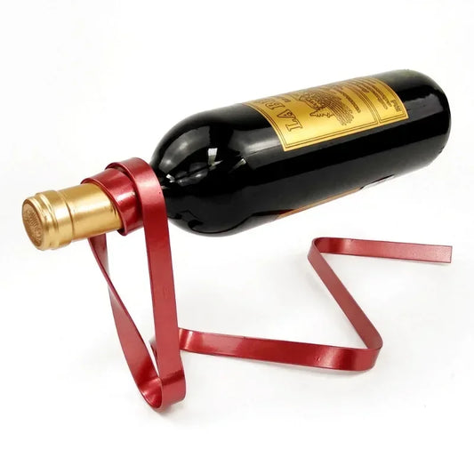 "Vintage Floating Wine Rack"